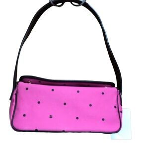 Kate Spade Mini Pink With Black Polka Dots Bag